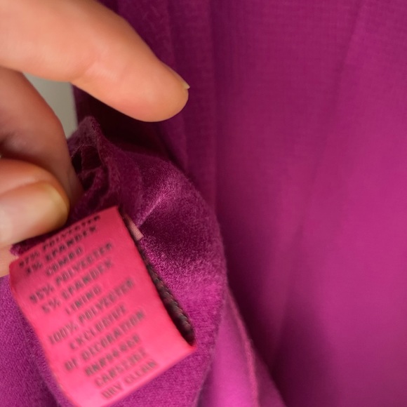 BETSEY JOHNSON Purple Pearl Collar Fit & Flare Dress - Picture 12 of 16